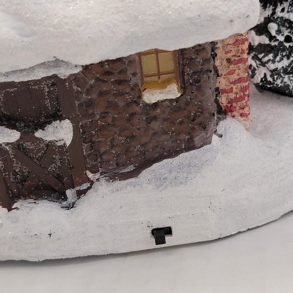 Thomas Kinkade Christmas Village Warm Winter Wishes Family Cottage Horse 1996 90 - Picture 9 of 16